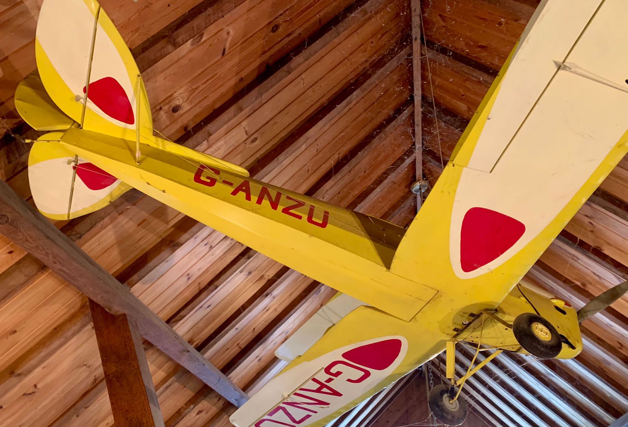A De Havilland Tiger Moth Reg:- G-ANZU model aeroplane, width 183cm, length 150cm *Please note the sale commences at 9am.